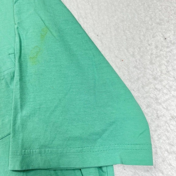 Greg Norman Men's XL Short Sleeve Mint Green Pock T Shirt Rainbow Shark Logo - Picture 5 of 12